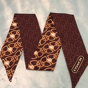 Coach ponytail scarf